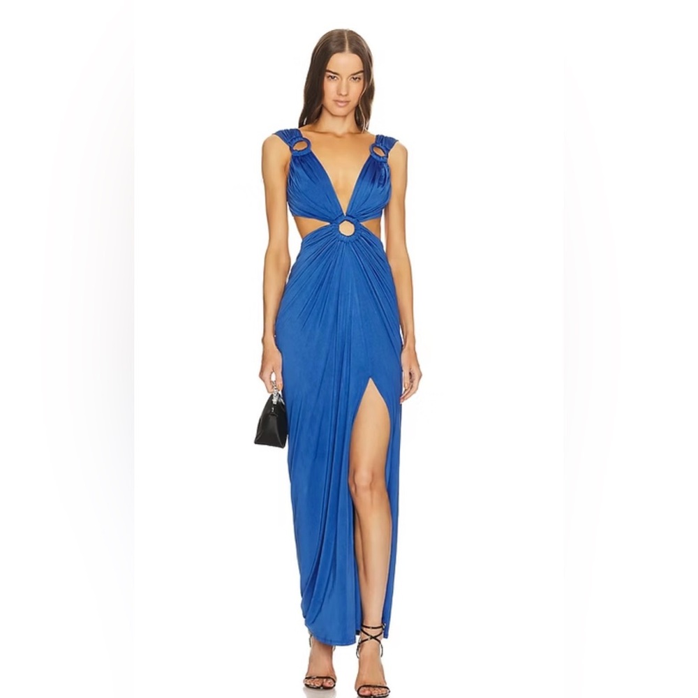 Michael Costello Royal Blue Maxi Dress